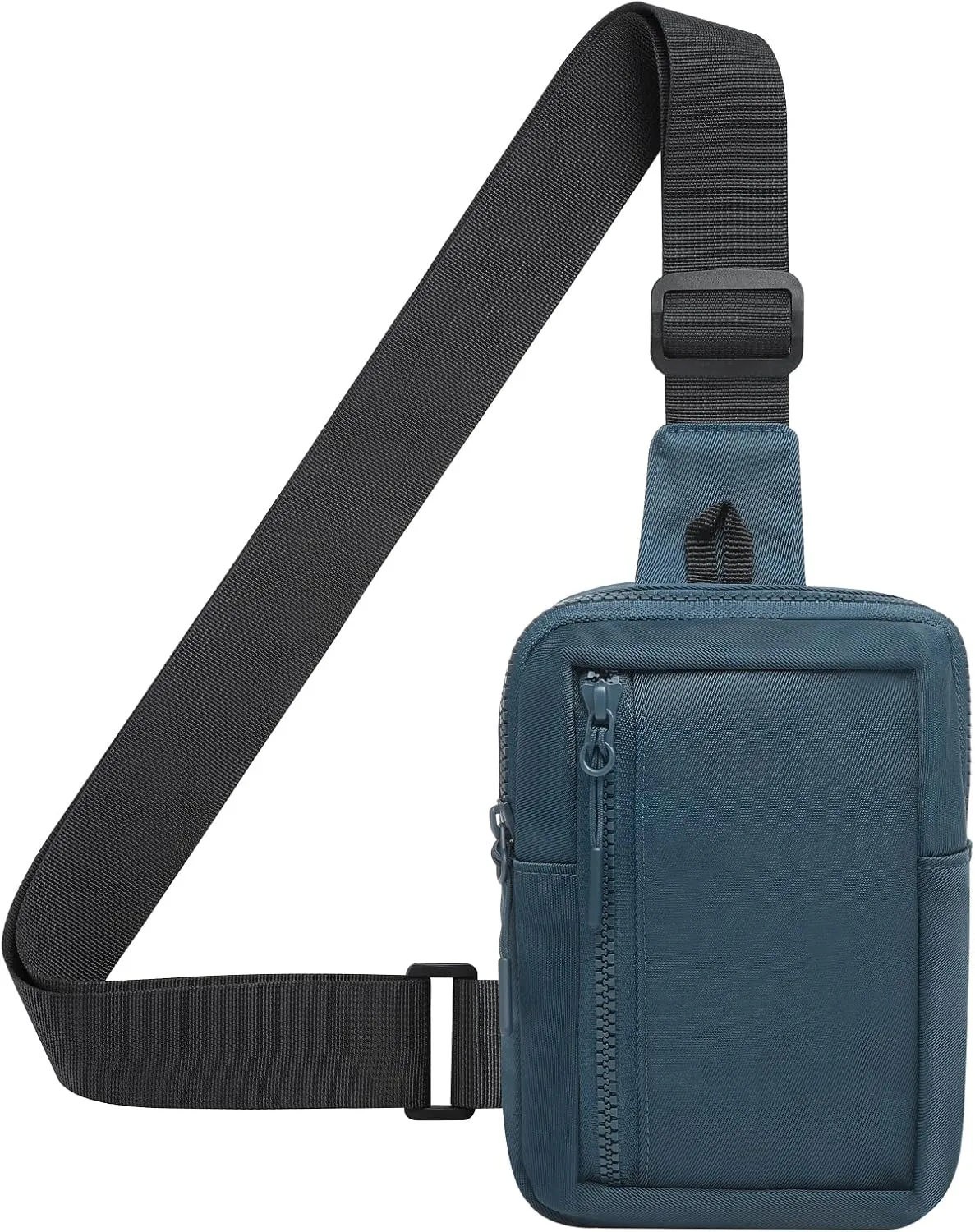 Mini Sling Bag for Men and Women, 7.5 Inch Small Anti Theft Crossbody Sling Backpack Nylon Chest Bag Fanny Pack for Travel Running Hiking (Dark Blue)