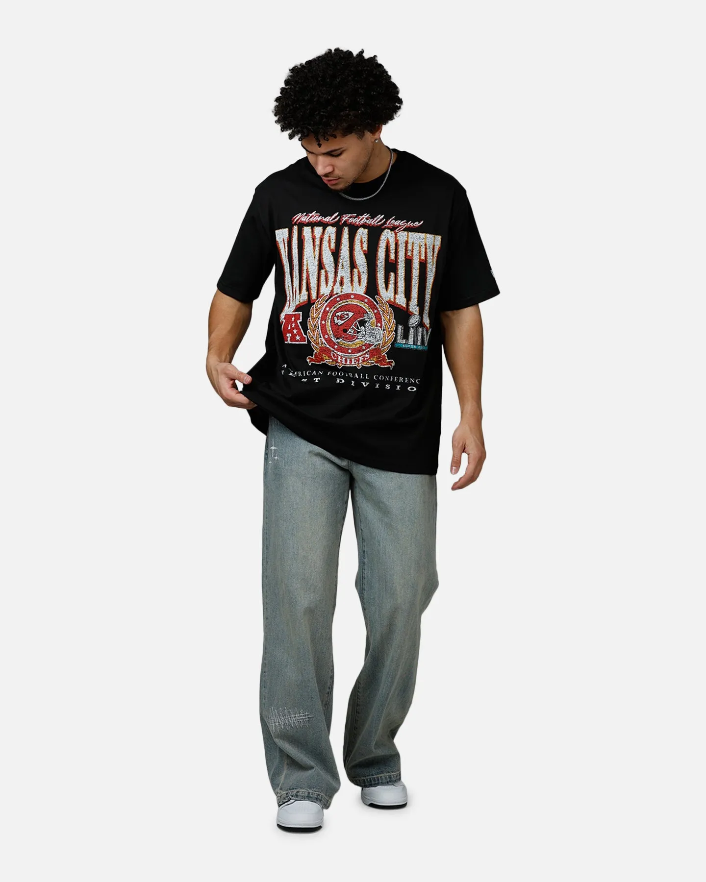 New Era Kansas City Chiefs Essentials Boxy T-Shirt Black