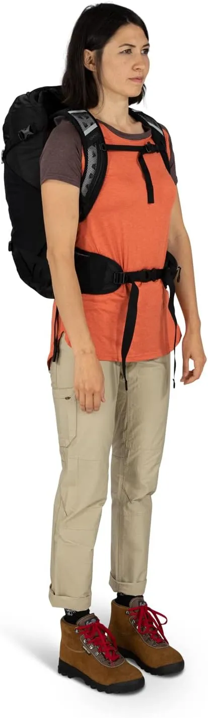Osprey Hikelite 28L Unisex Hiking Backpack, Tan Concrete, Medium/Large
