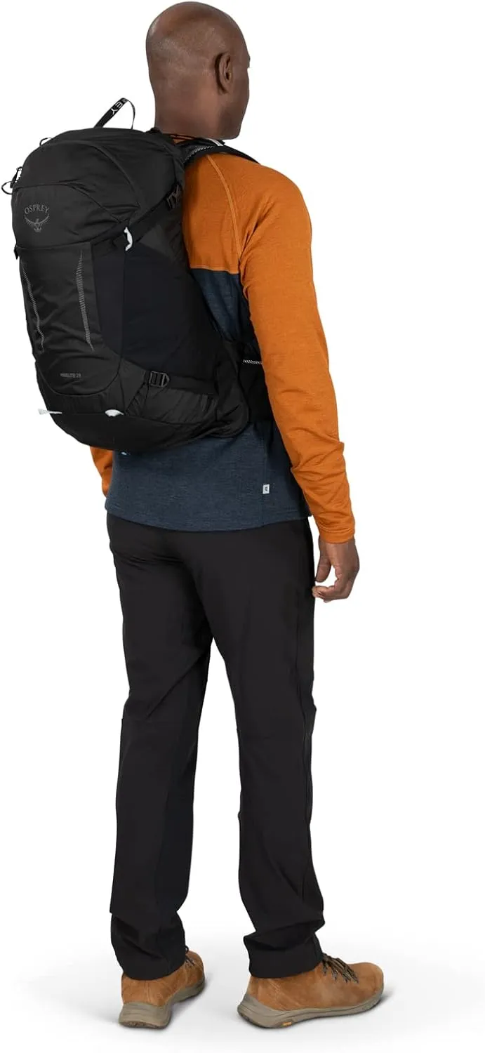 Osprey Hikelite 28L Unisex Hiking Backpack, Tan Concrete, Medium/Large