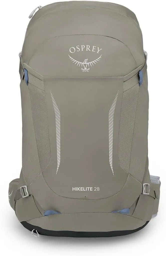 Osprey Hikelite 28L Unisex Hiking Backpack, Tan Concrete, Medium/Large