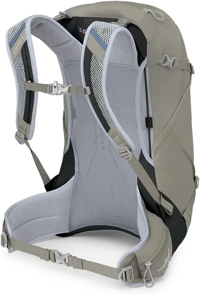 Osprey Hikelite 28L Unisex Hiking Backpack, Tan Concrete, Medium/Large