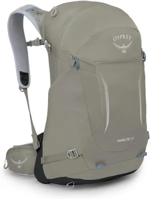 Osprey Hikelite 28L Unisex Hiking Backpack, Tan Concrete, Medium/Large