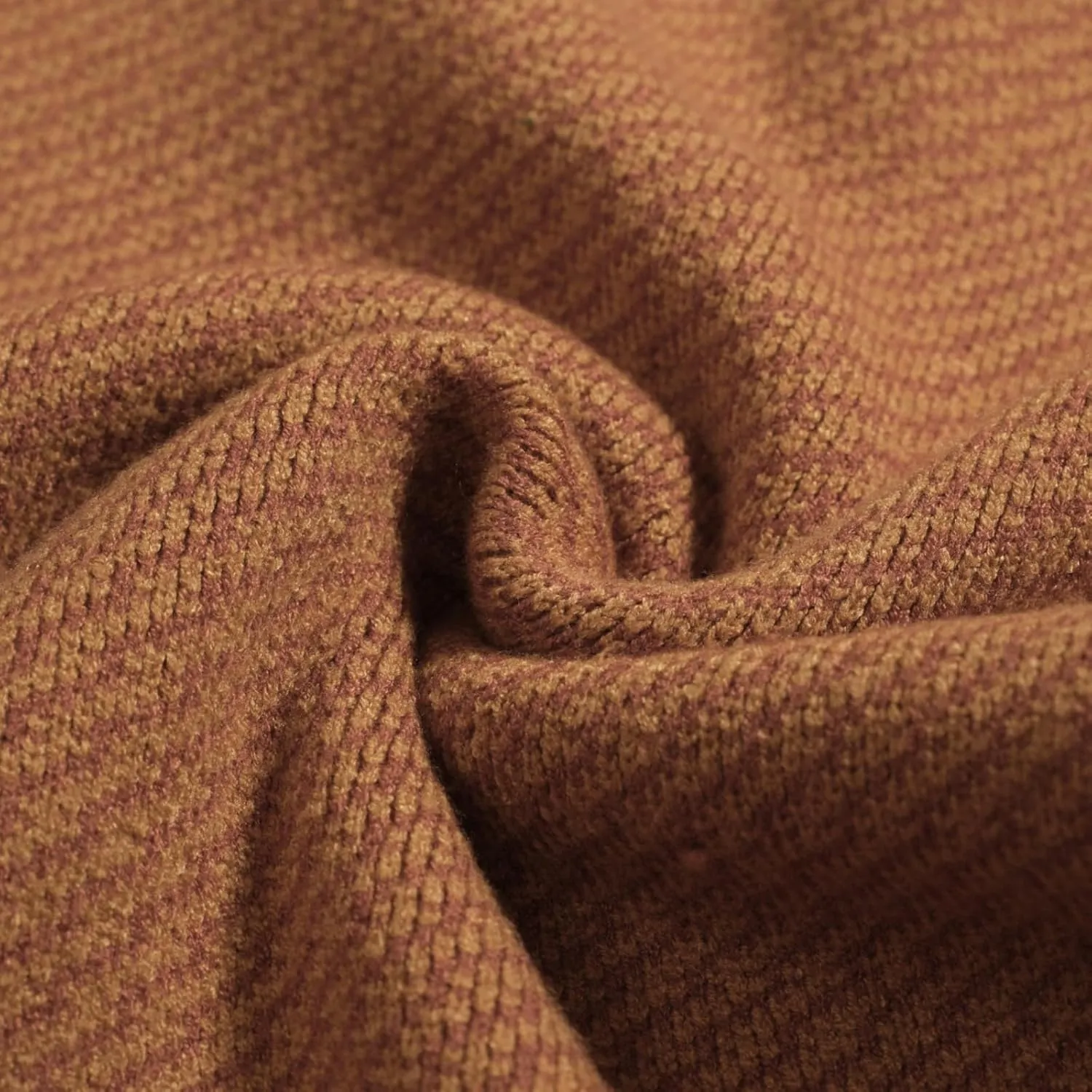 OXKNIT Men's Retro Brown Knitted Cardigan Sweater, 1960s Mod Style Long Sleeve Vintage Casual Tops