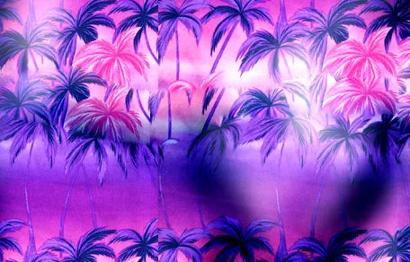 Palm Print Bikini Swimsuit