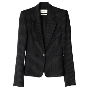 PINSTRIPE JACKET / BLACK