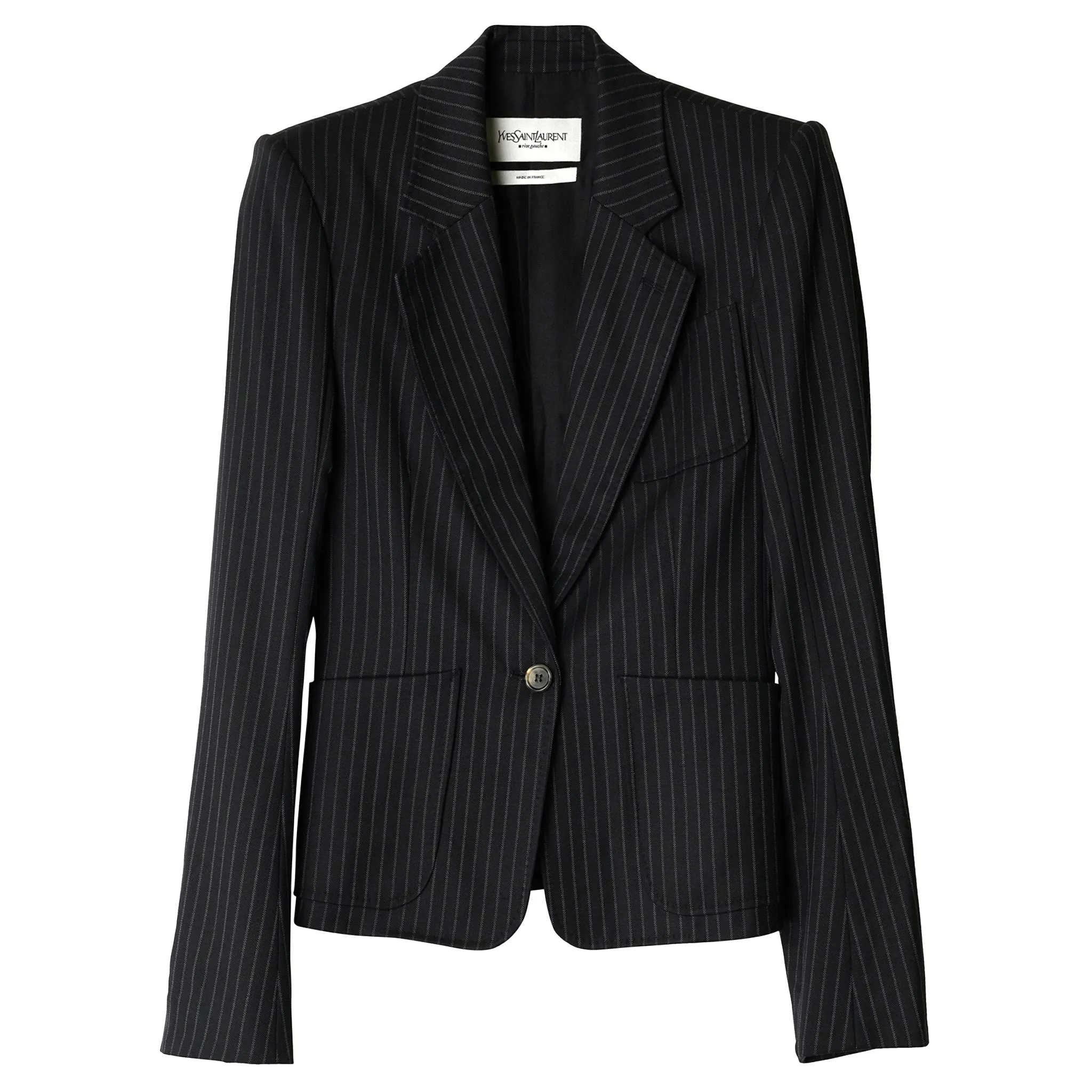 PINSTRIPE JACKET / BLACK