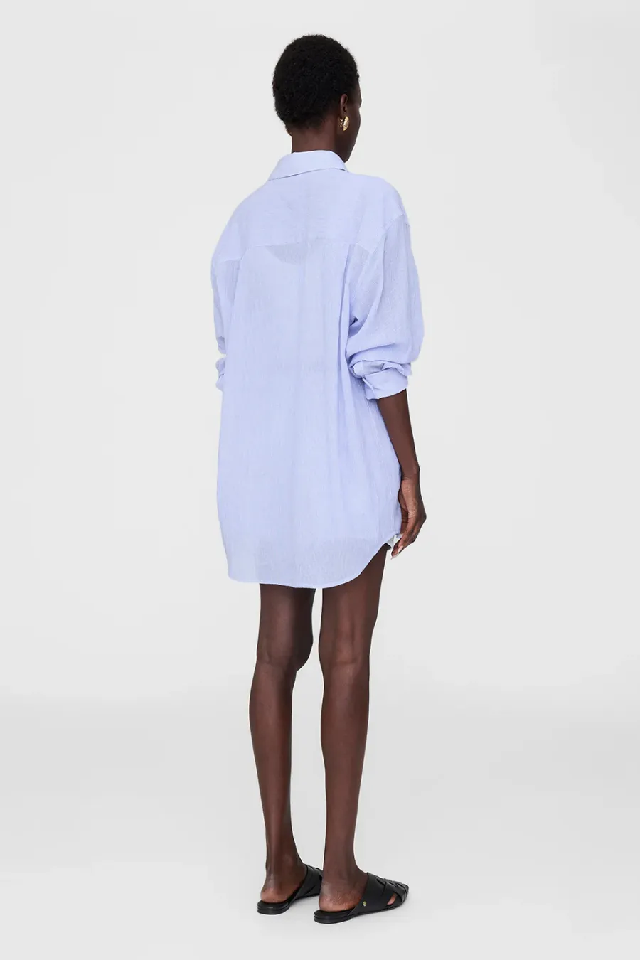 Plaza Shirt Blue And White Mini Stripe