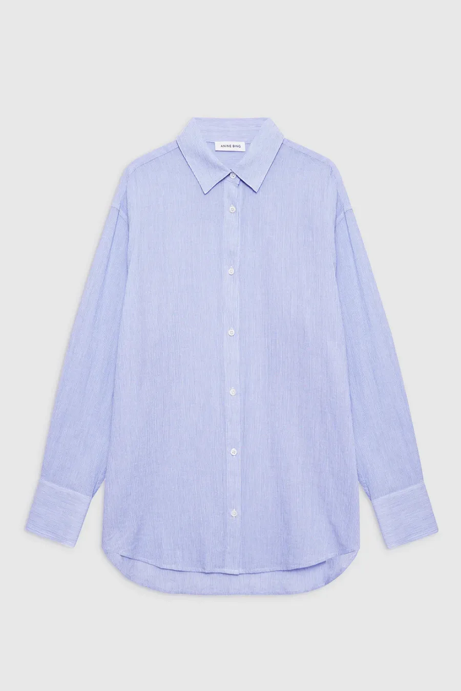 Plaza Shirt Blue And White Mini Stripe
