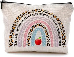 Rainbow Teacher Makeup Bag - Best Appreciation Gifts for Teachers