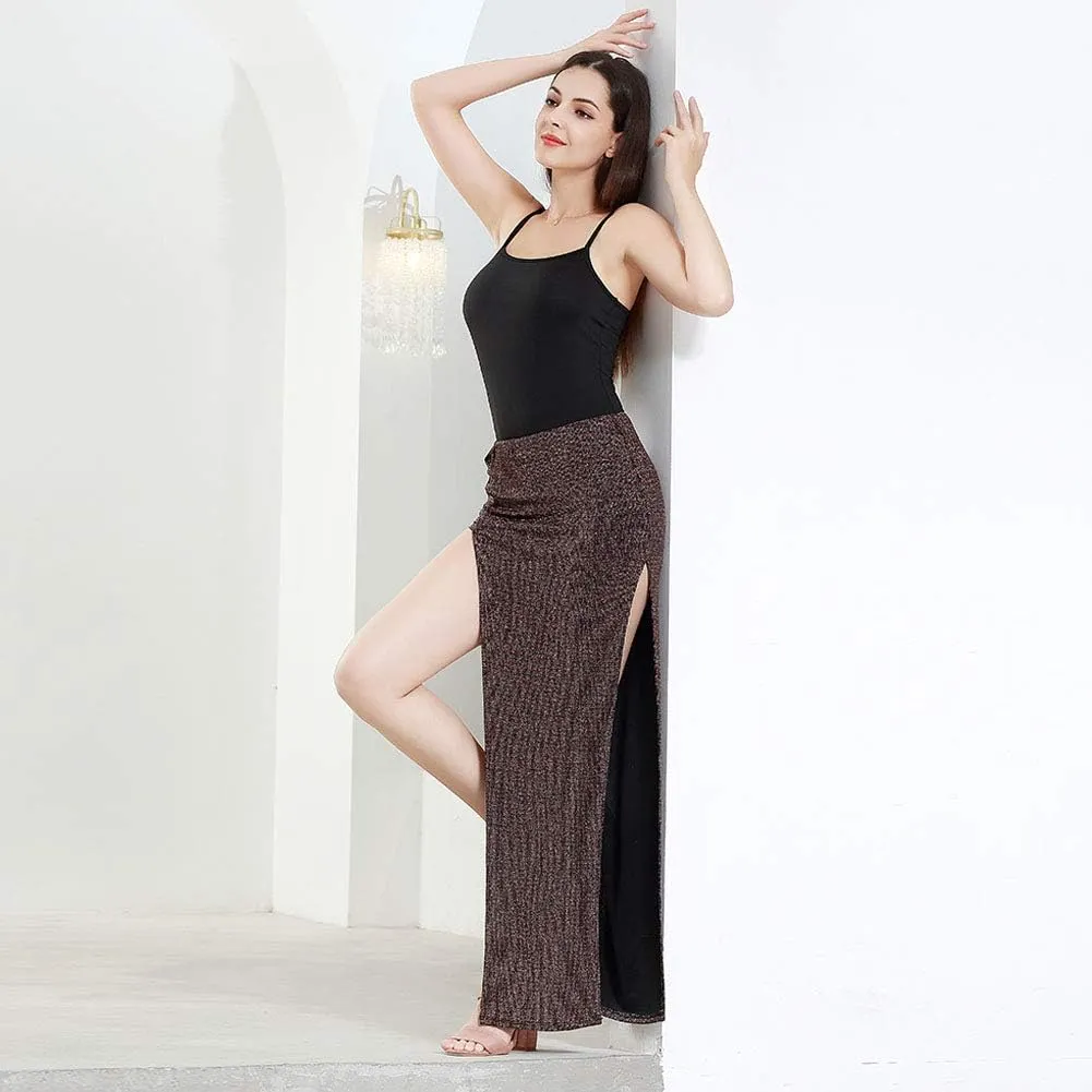 ROYAL SMEELA Belly Dance Costume Dancer Costumes for Women Belly Dance Skirt Slit Spaghetti Tank Top Camisole Carnival Outfit