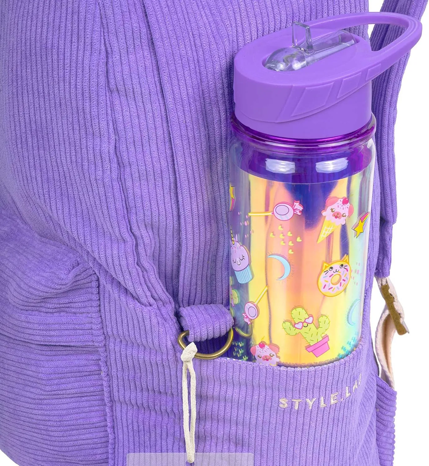 Style.Lab Unisex Kid's Backpack, Multicolor, Medium