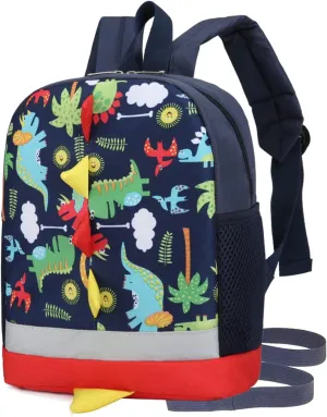 Toddler Backpack Boy Kids Backpack with Safety Leash Cute Dinosaur Backpack for Preschool Pre K Baby Daycare Bag Schoolbag