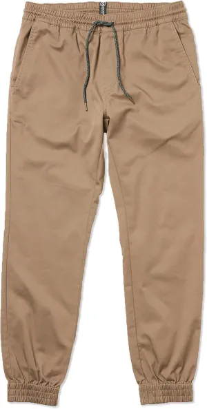 Volcom Men's Frickin Slim Jogger Pant Khaki