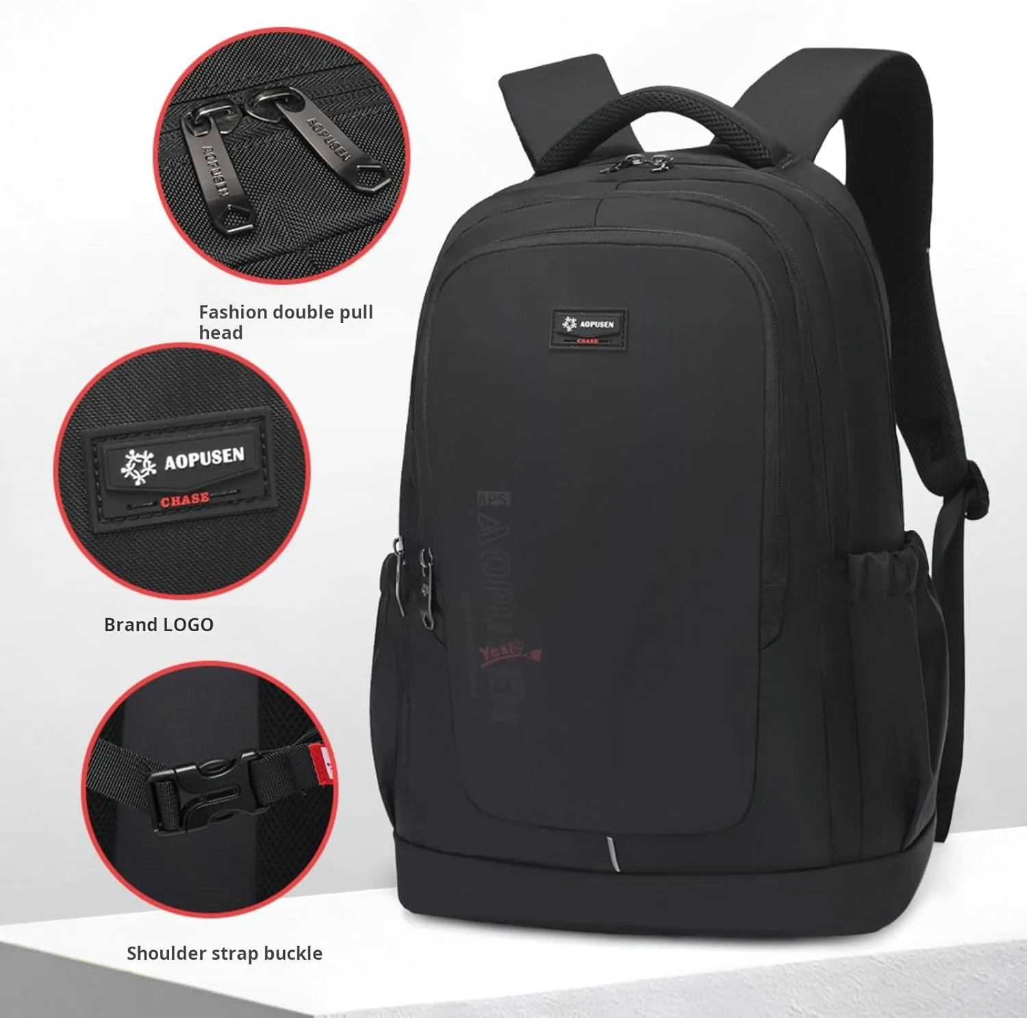 Water Resistant Laptop Backpack for Men and Women, Lightweight Casual Daypack with Multiple Compartments for Commuting, Travel, or Daily Use