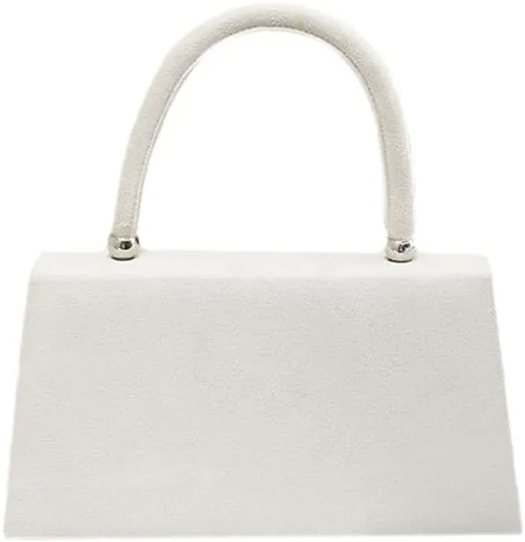 Women Suede Evening Bag Wedding Purse Cocktail Prom Handbag Formal Party Shoulder Bag