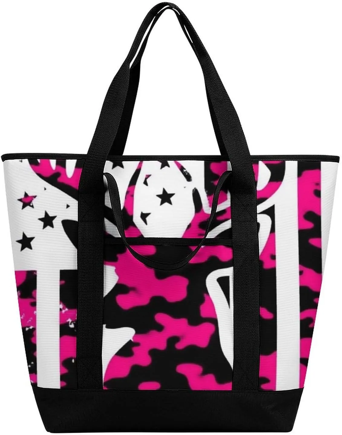Women's Oversized Thermal Tote Bag Insulated One Shoulder Shopping Carrier