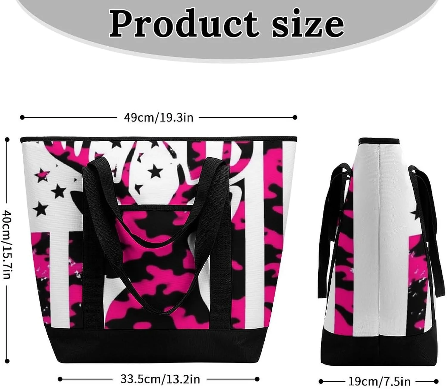Women's Oversized Thermal Tote Bag Insulated One Shoulder Shopping Carrier