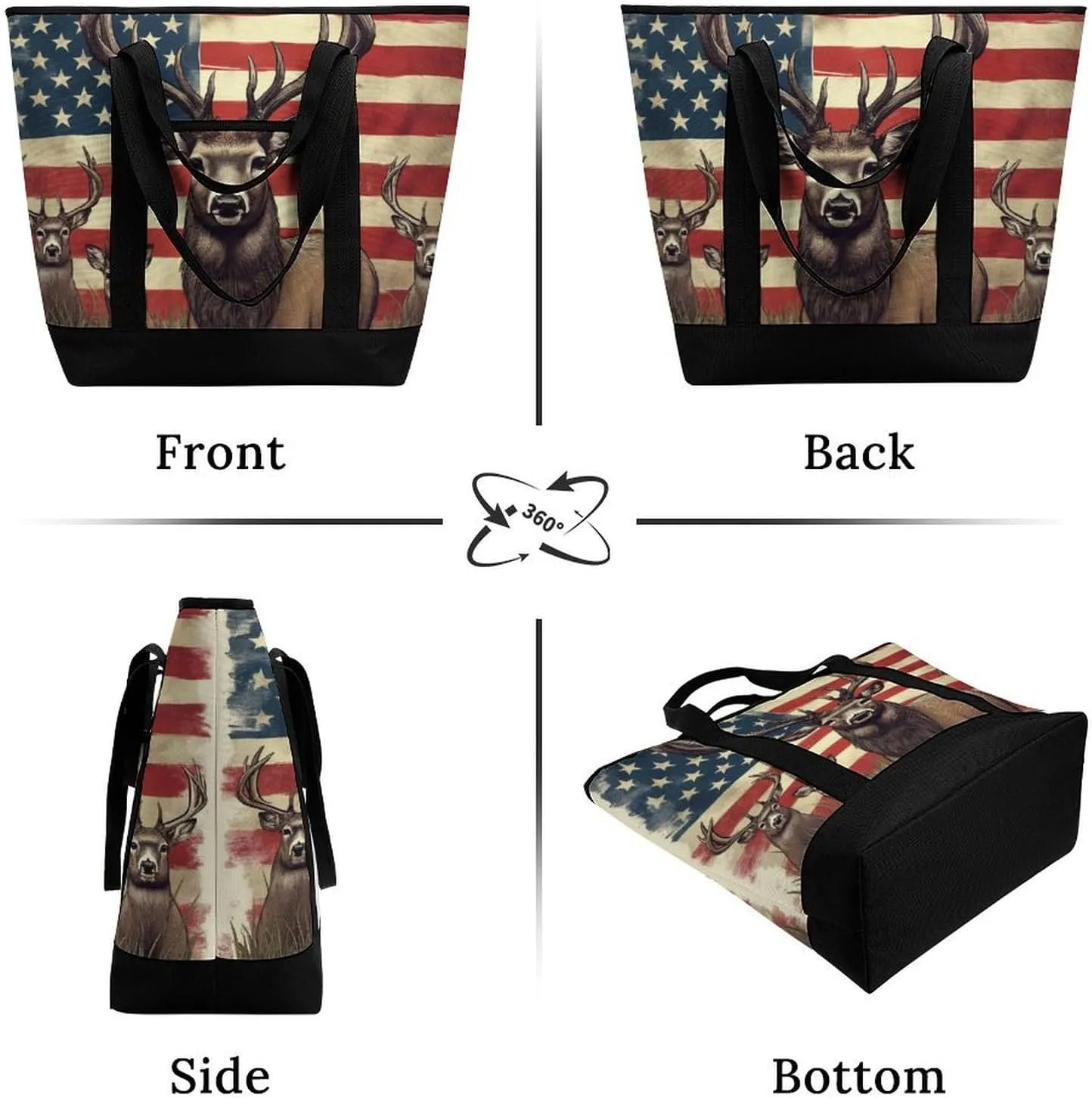 Women's Oversized Thermal Tote Bag Insulated One Shoulder Shopping Carrier