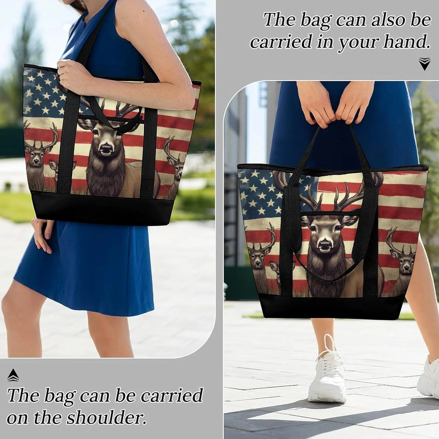 Women's Oversized Thermal Tote Bag Insulated One Shoulder Shopping Carrier