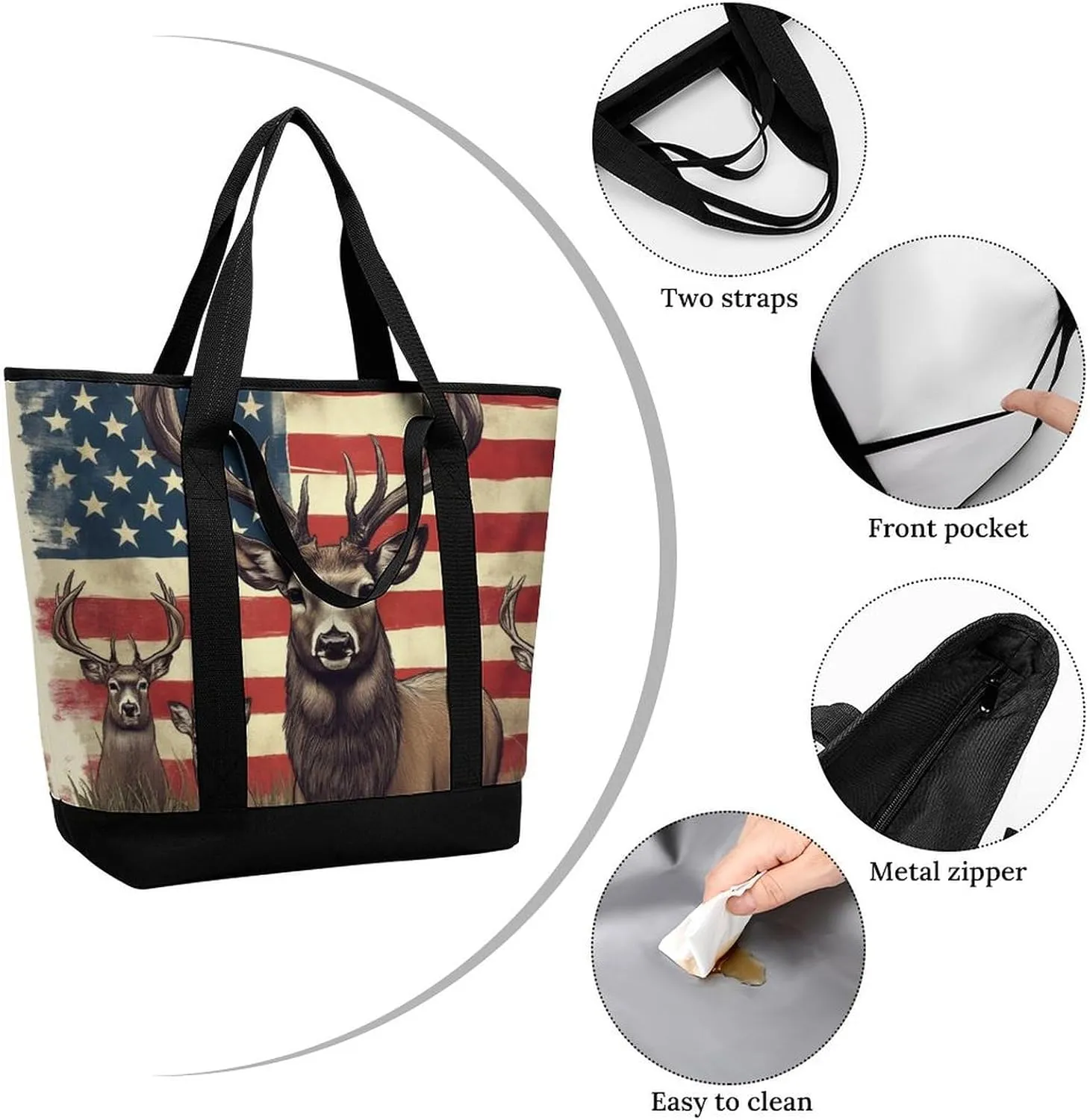 Women's Oversized Thermal Tote Bag Insulated One Shoulder Shopping Carrier