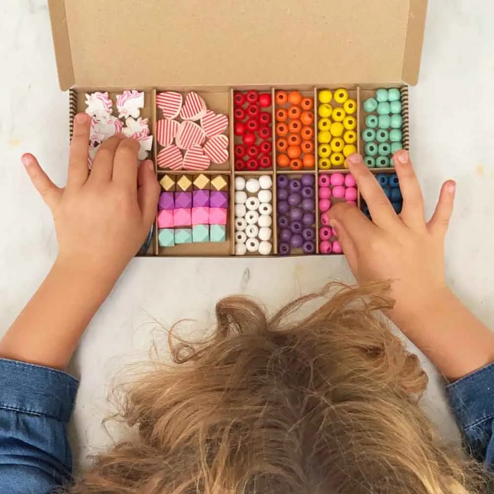 Wooden Bracelet Making Kit by Cotton Twist - Unicorns